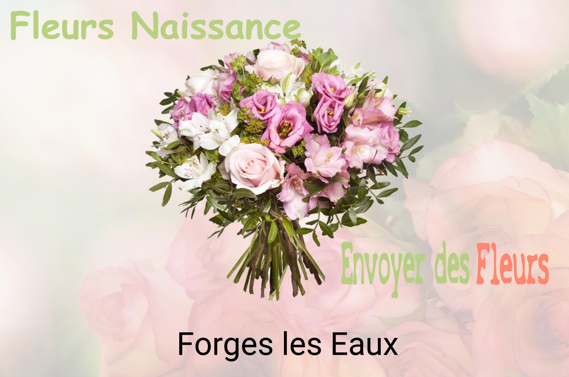 Bouquet de fleurs de naissance livré à Forges-les-Eaux